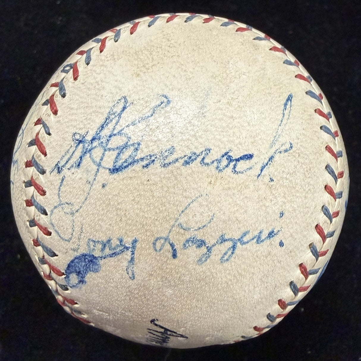 Babe Ruth Lou Gehrig Walter Johnsn Jimmie Foxx + Signed OAL Reach Baseball JSA