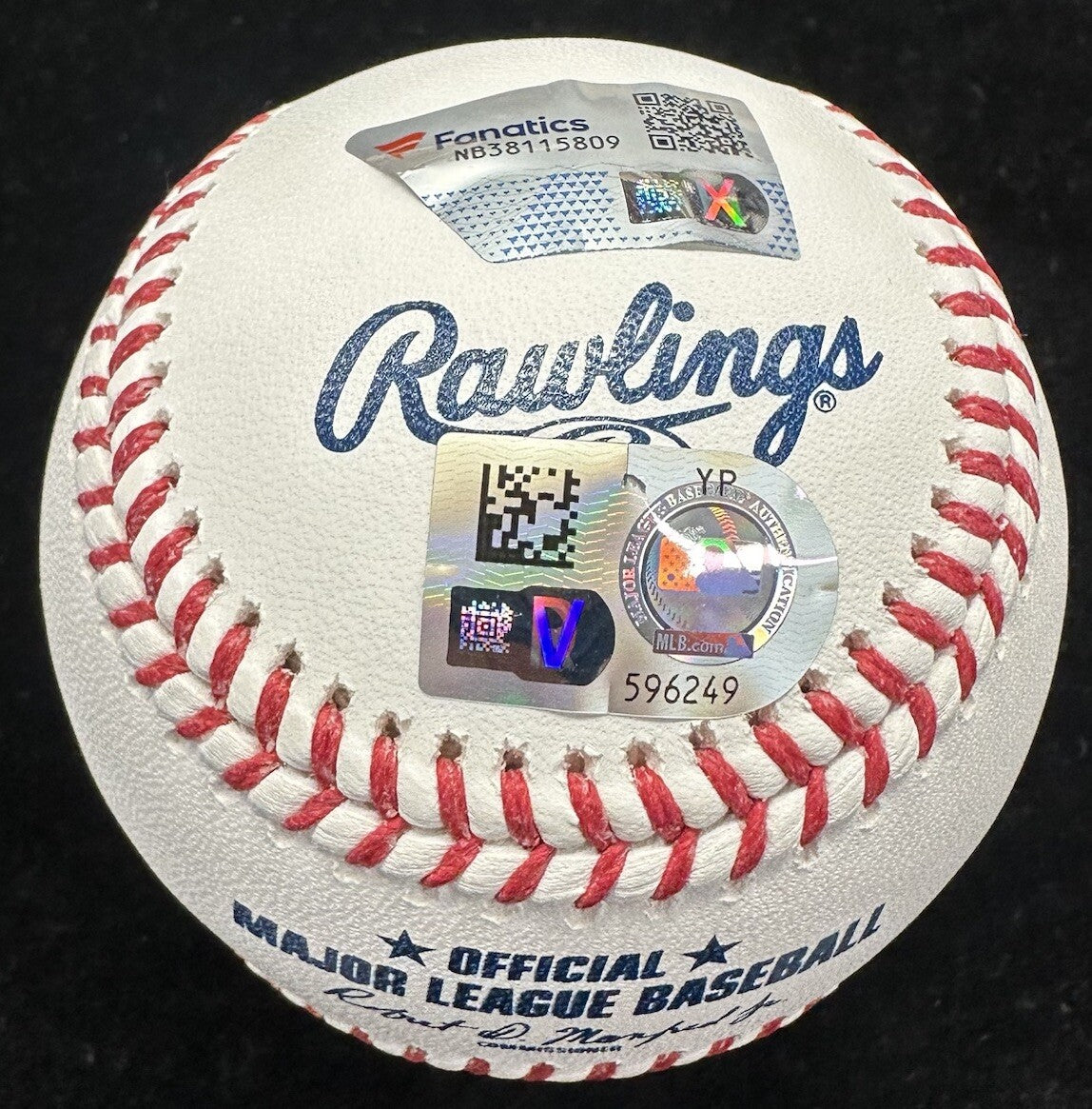 Jackson Holliday Signed Baseball MLB Holo Fanatics 