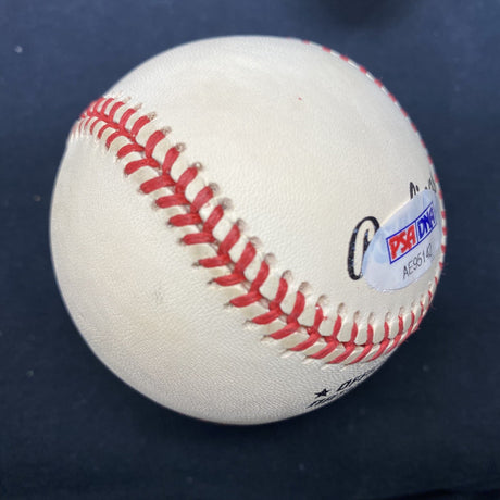 Ernie Banks 9/17/53 MLB Debut Signed Baseball PSA/DNA