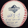 Will Smith 2025 World Series Game 7 GWHR Signed Logo Baseball MLB Holo Fanatics