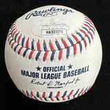 Tom Glavine Stat Signed Atlanta Braves Team Stitch Logo Baseball JSA