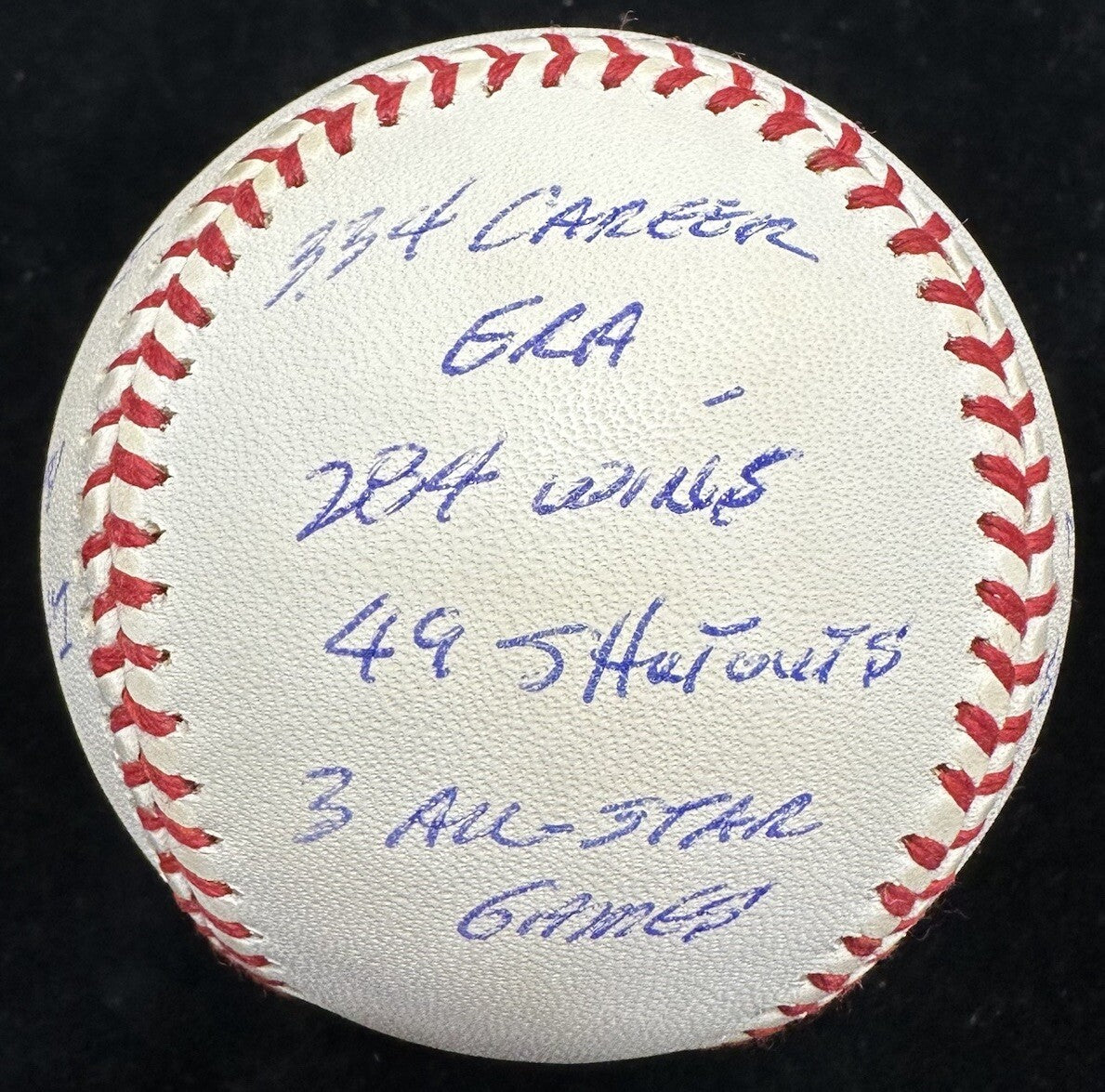 Fergie Jenkins HOF 91 Signed Reggie Jackson RJ Stat Baseball COMPLETE 