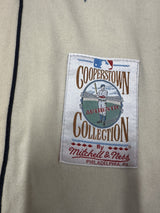 Lou Boudreau Signed Authentic Cleveland Indians Mitchell Ness Stat Jersey PSA 