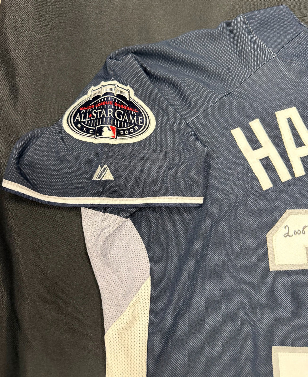 Josh Hamilton 2008 Home Run Derby Signed 08 ASG Stat Jersey Beckett Witness Holo