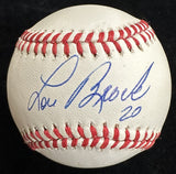 Lou Brock #20 Signed Baseball JSA