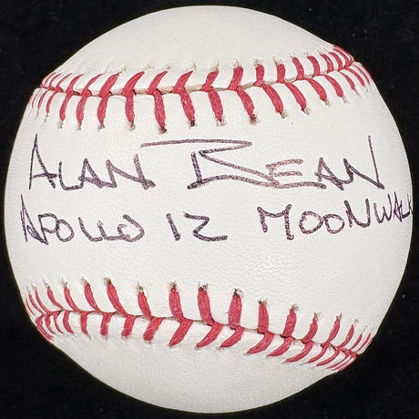 Alan Bean Apollo 12 Moonwalker Signed Baseball Beckett BAS