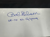 Bob Gibson Signed Authentic Cardinals Schutt Pitching Rubber JSA