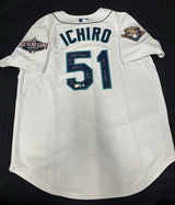 Ichiro Suzuki HOF 25 Signed Stat Authentic Mariners Mitchell Ness Jersey Beckett