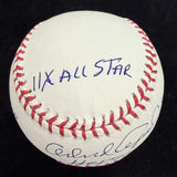 Orlando Cepeda HOF 99 7 Inscription Stat Baseball JSA Witness Holo