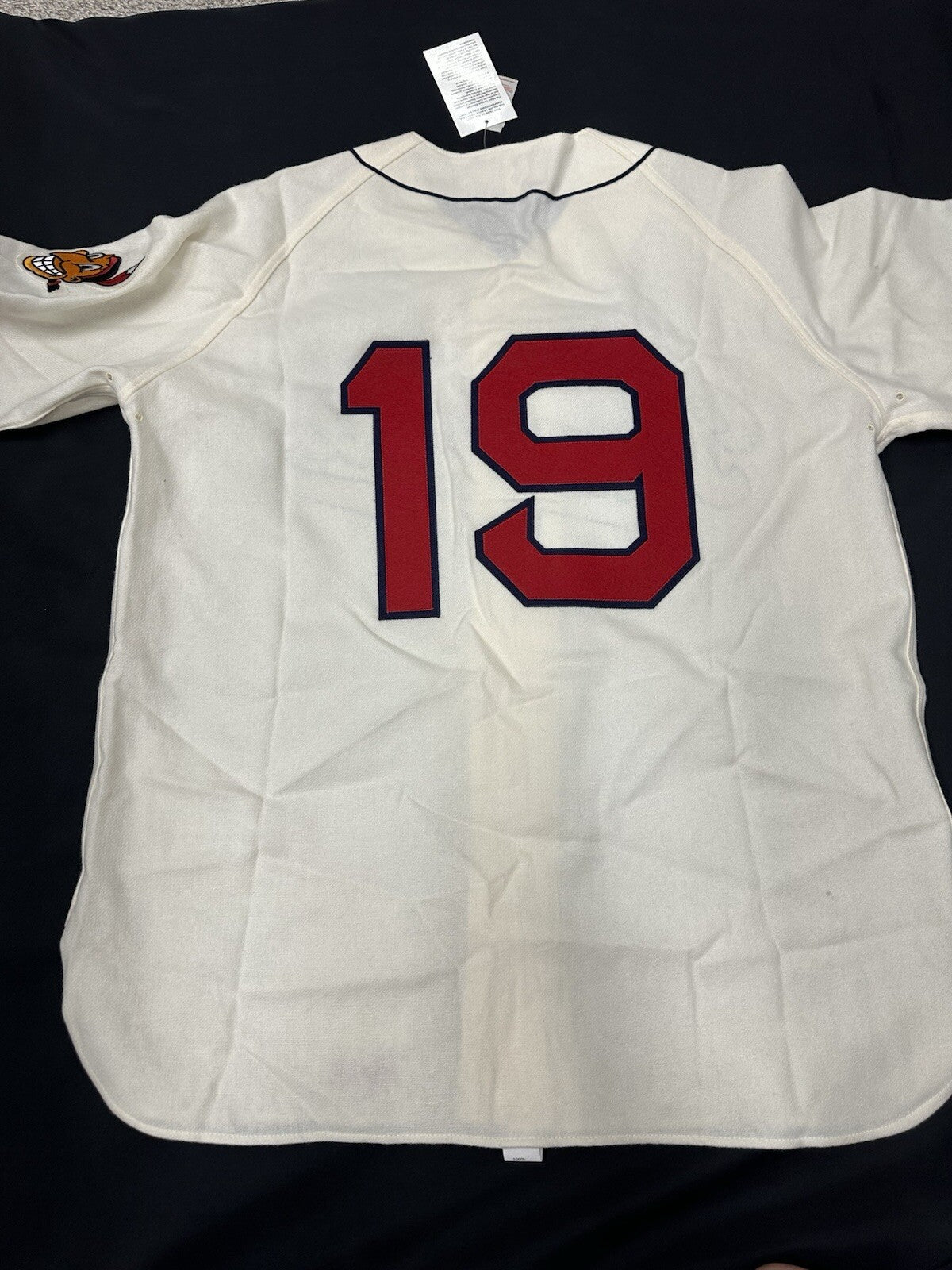 Bob Feller HOF 62 Signed Authentic Indians Mitchell Ness Jersey JSA