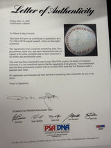 Ty Cobb Single Signed Harridge OAL Baseball PSA/DNA LOA