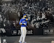 Jose Bautista Bat Flip Signed 16x20 JSA