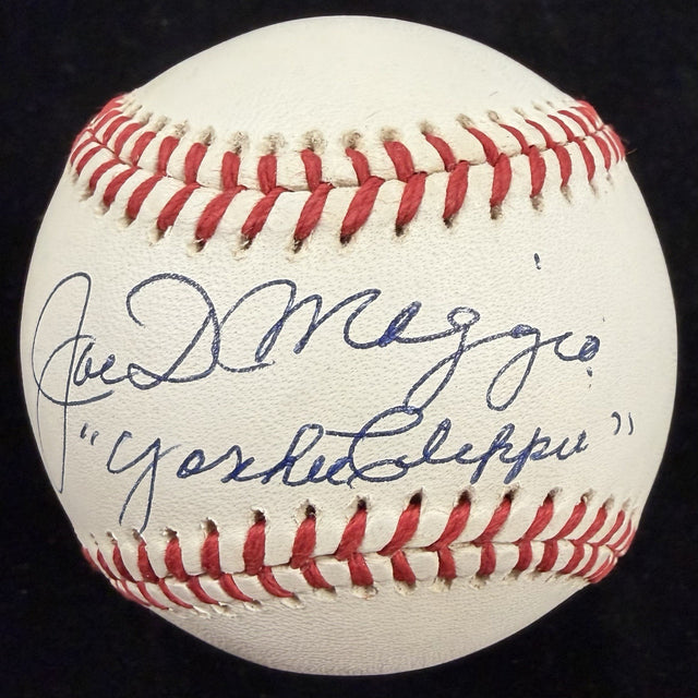Joe DiMaggio Yankee Clipper Nickname Signed Rawlings OAL Baseball JSA LOA
