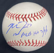 Mike Trout 1st Hit 7/9/11 Signed Rookie Signature Baseball MLB Holo