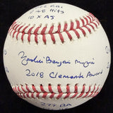 Yadier Molina Full Name Signed Stat Baseball Beckett Witness Holo