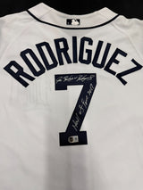 Ivan “Pudge” Rodriguez HOF 2017 Signed Authentic Majestic Tigers Jersey Beckett