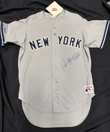 Catfish Hunter Signed Authentic Rawlings Diamond Yankees Jersey PSA/DNA LOA