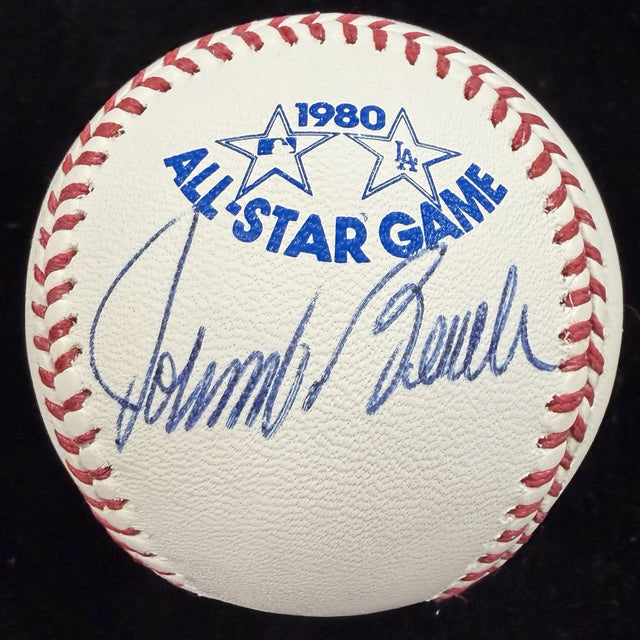 Johnny Bench Signed 1980 All Star Game Logo Baseball JSA