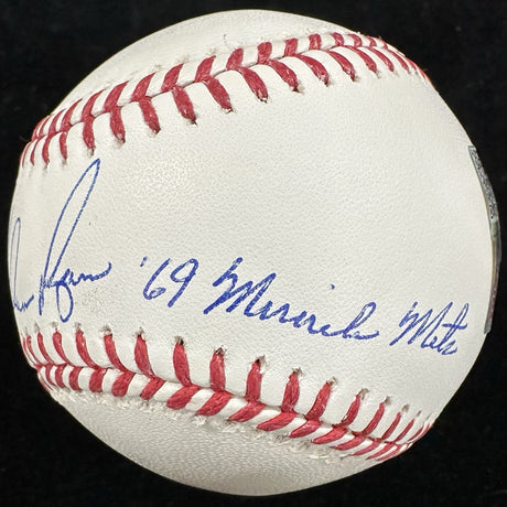 Nolan Ryan 69 Miracle Mets Signed Baseball Tristar Ryan Foundation Holo