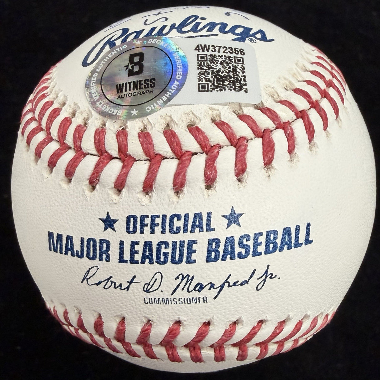 Andruw Rudolf Jones HOF 2026 Signed Stat Baseball Beckett Witness Holo
