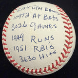 Stan Musial Signed Reggie Jackson Stat Baseball Complete Box Bag Cert