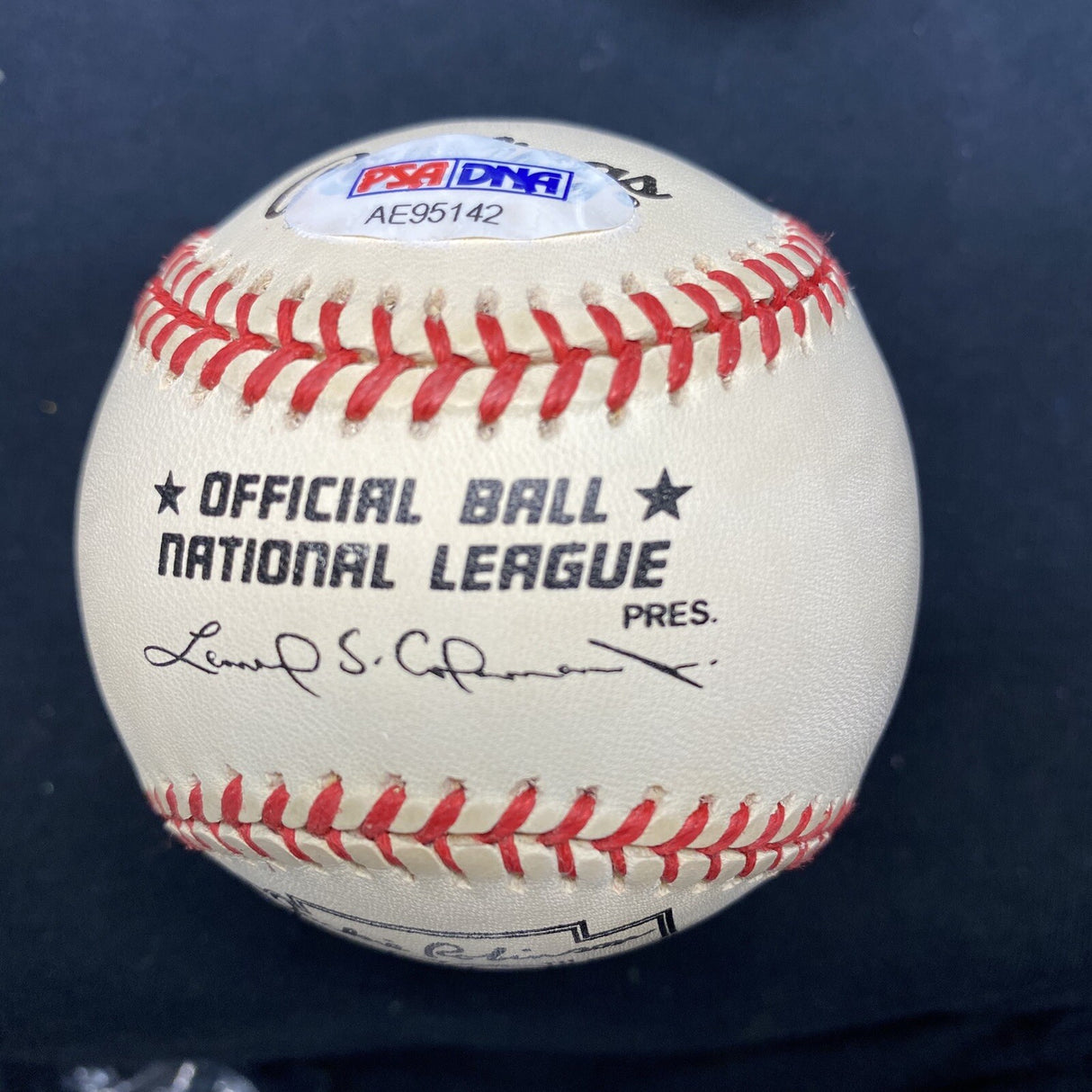 Ernie Banks 9/17/53 MLB Debut Signed Baseball PSA/DNA