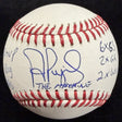 Albert Pujols Signed 7 Inscription Stat Baseball MLB Holo Fanatics LE 2/12