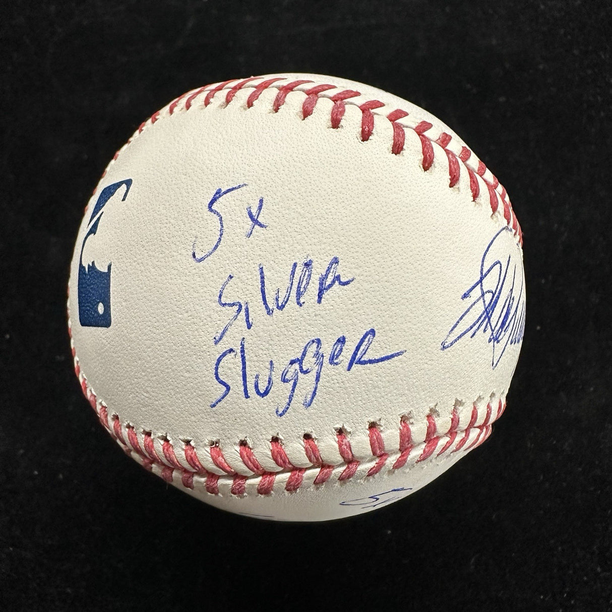 Jorge Posada 5 Inscription Signed Stat Baseball JSA Witness 