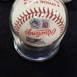 Mike Schmidt 80 WS MVP Signed 1980 World Series Logo Baseball MLB Holo Fanstics 