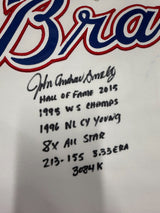 John Andrew Smoltz Full Name Signed Stat Authentic Mitchell Ness Braves Beckett