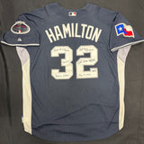 Josh Hamilton 2008 Home Run Derby Signed 08 ASG Stat Jersey Beckett Witness Holo