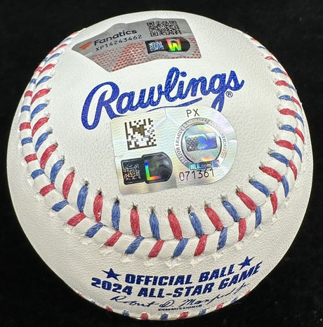 Aaron Judge Signed 2024 All-Star Game Logo Baseball MLB Holo Fanatics 