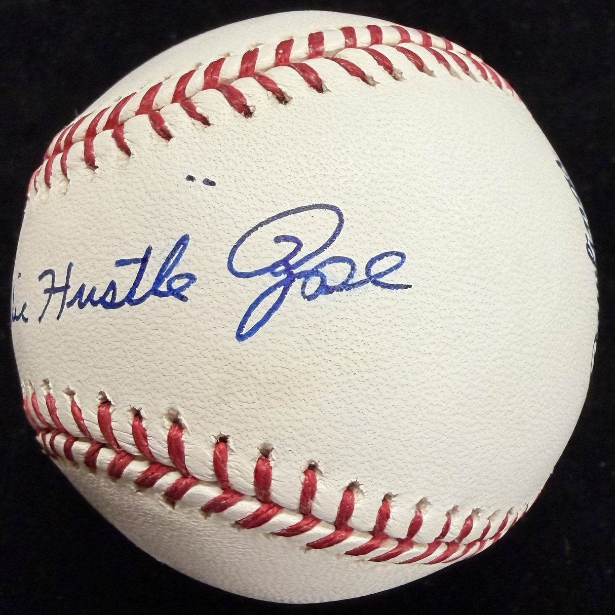 Pete “Charlie Hustle” Rose Signed Nickname Baseball JSA
