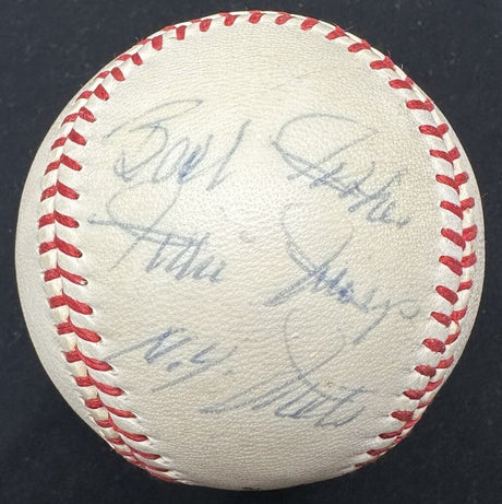 Willie Mays Best Wishes NY Mets Signed Vintage Giles NL Baseball JSA LOA