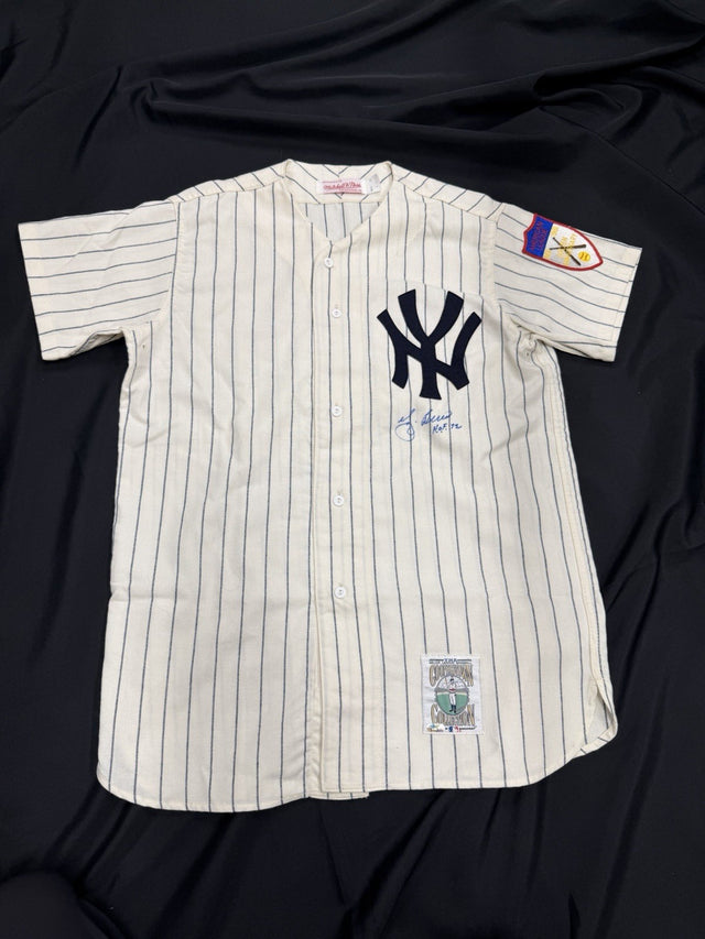 Yogi Berra HOF 72 Signed Authentic Yankees M&N Jersey PSA/DNA LOA
