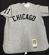 Luis Aparicio HOF 84 Signed White Sox Mitchell Ness Jersey JSA