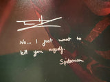 Tom Holland Spider-Man: No Way Home Signed 16x20 Photo with Quote SWAU Hologram