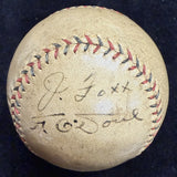 Babe Ruth Jimmie Foxx 1934 Tour Of Japan Signed Baseball PSA/DNA LOA
