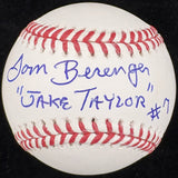 Tom Berenger Jake Taylor #7 Signed Baseball JSA