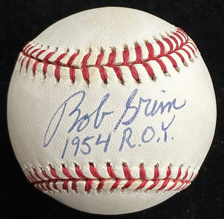 Bob Grim 1954 ROY Signed Baseball JSA