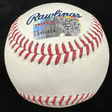 Nolan Ryan HOF 99 Signed Hall Of Fame Logo Baseball Tristar 