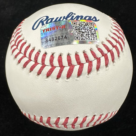 Nolan Ryan HOF 99 Signed Hall Of Fame Logo Baseball Tristar 