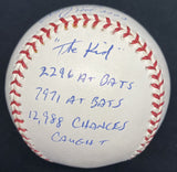 Gary Carter HOF 2003 Signed Stat Baseball PSA/DNA Holo RJ Holo