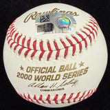 Derek Jeter 00 WS MVP .409/2/2 Signed 2000 World Series Stat Baseball MLB Holo