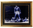 Muhammad Ali Signed & Framed 41.5x51.5 Photo Vs. Sonny Liston Beckett LOA