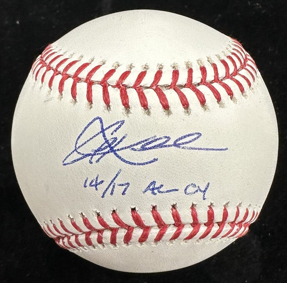 Corey Kluber 14/17 AL  CY Signed Baseball Tristar