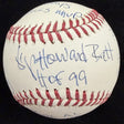 George Howard Brett Full Name HOF 99 Signed Stat Baseball JSA Witness Holo