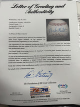 Babe Ruth Single Signed OAL Harridge Baseball JSA LOA PSA Graded 8 Signature