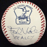 Frank Viola 88 AL CY Signed Cy Young Logo Baseball JSA