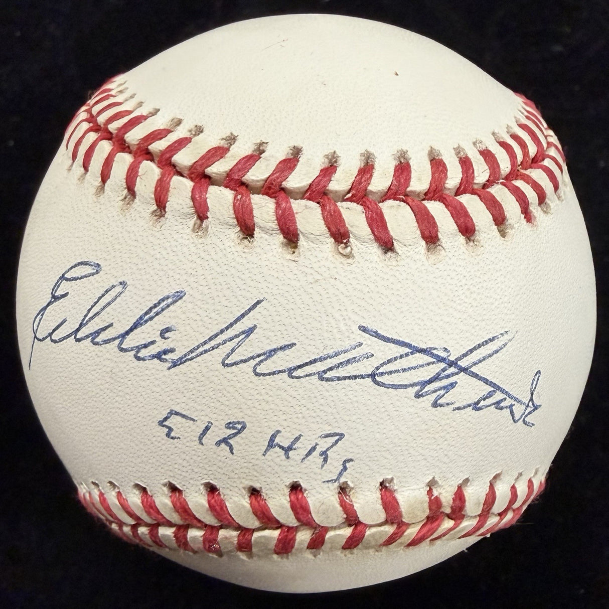 Eddie Mathews 512 HR Signed Baseball PSA/DNA Holo Only